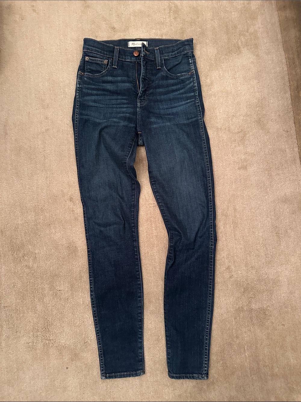 Madewell Dark Indigo Skinny Jeans